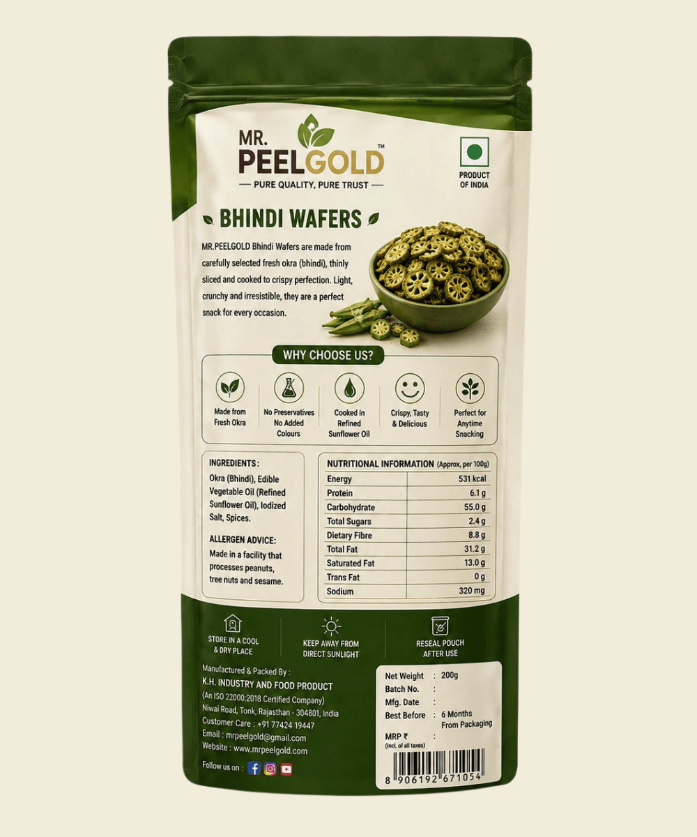 Bhindi Wafers | Crispy Okra Chips | Healthy & Delicious Snack - Image 2