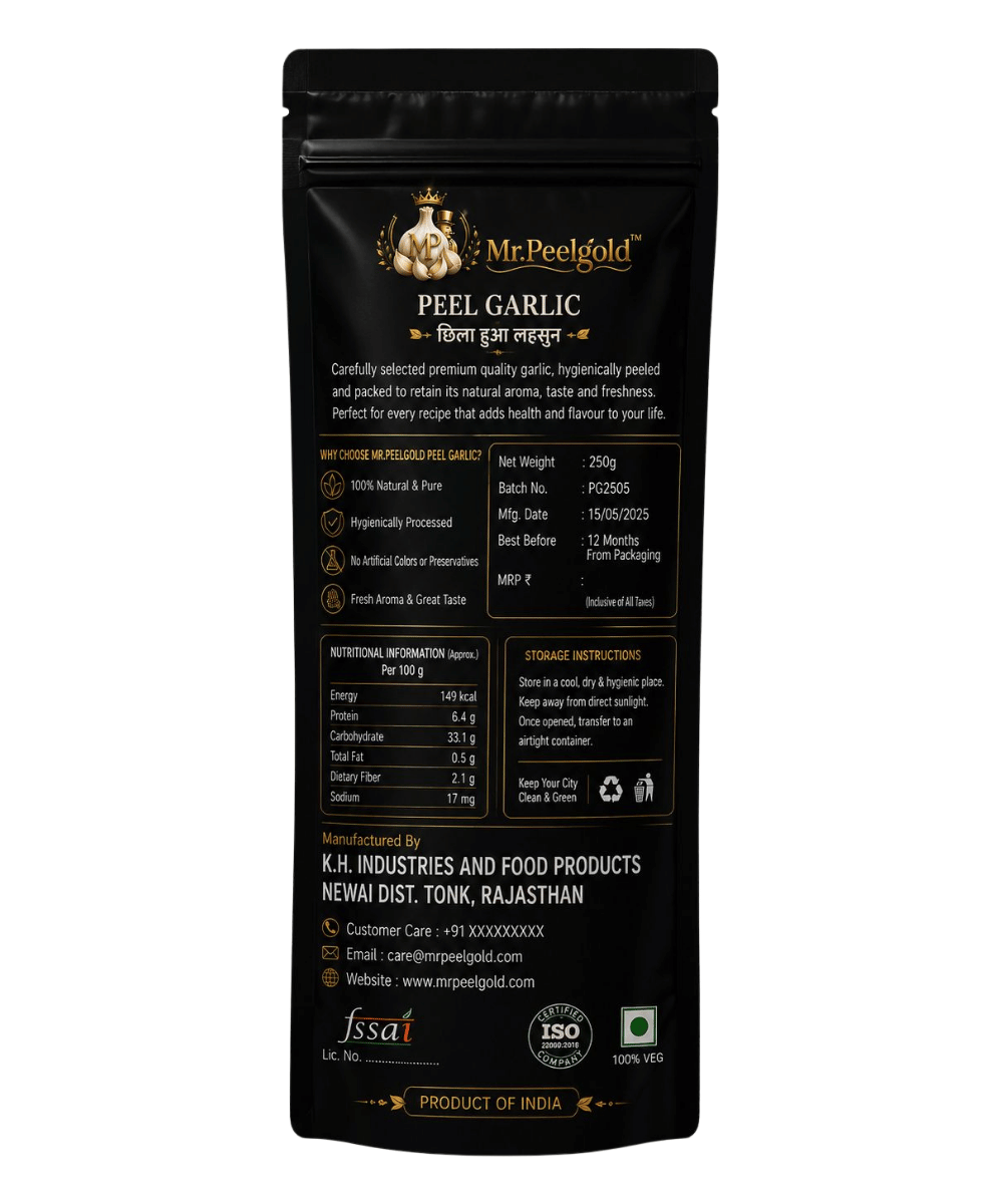 Peeled Garlic | Fresh, Hygienically Peeled Garlic | Ready to Use - Image 2